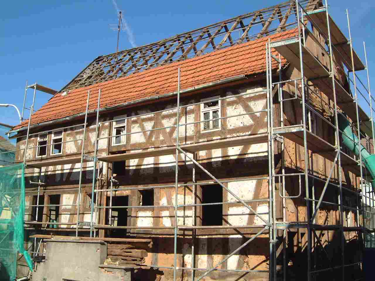 Fachwerk freigelegt